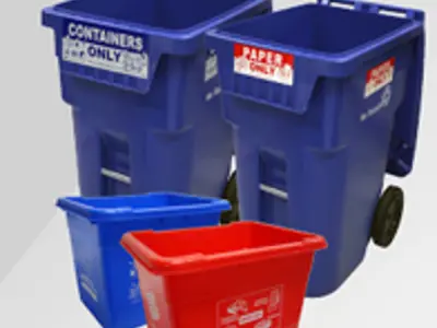 Recycle Carts and boxes